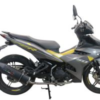 GPR escape compatível com  Yamaha Sniper 150 2021-2022, Furore Nero, Escape racing linha completa, silencioso mais coletor com dbkiller, não homologado  