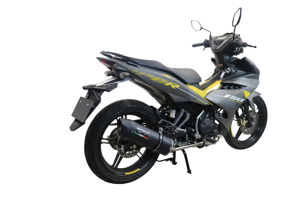 GPR escape compatível com  Yamaha Sniper 150 2021-2022, Furore Nero, Escape racing linha completa, silencioso mais coletor com dbkiller, não homologado  