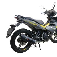 GPR escape compatível com  Yamaha Sniper 150 2021-2022, Furore Nero, Escape racing linha completa, silencioso mais coletor com dbkiller, não homologado  