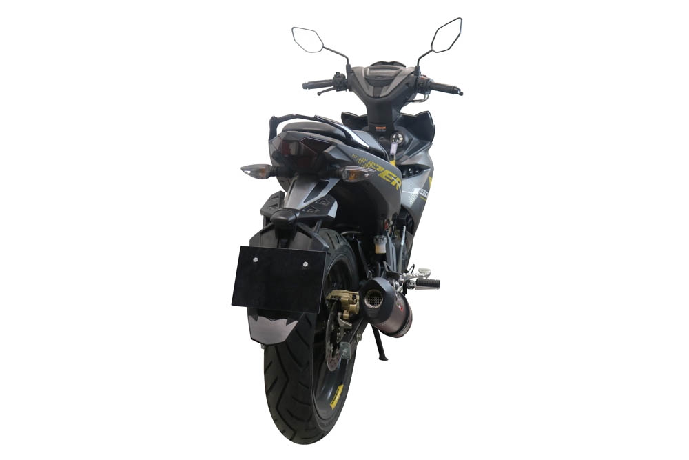 GPR escape compatível com  Yamaha Sniper 150 2021-2022, Furore Nero, Escape racing linha completa, silencioso mais coletor com dbkiller, não homologado  