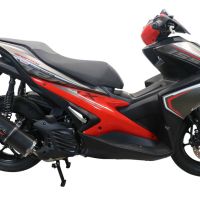 Escape compatível com Yamaha Aerox 155 2021-2022, Furore Nero, Escape racing linha completa, silencioso mais coletor com dbkiller, não homologado 