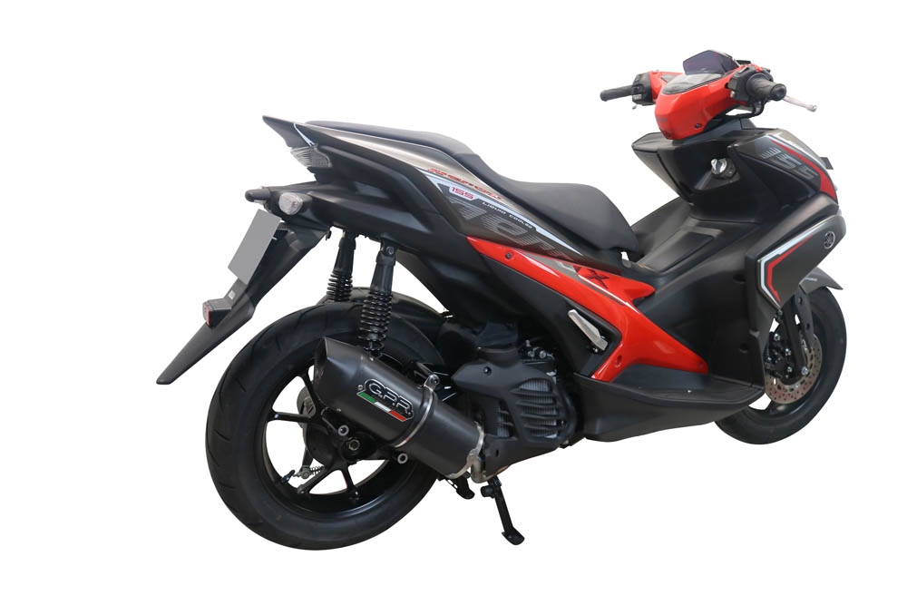 Escape compatível com Yamaha Aerox 155 2021-2022, Furore Nero, Escape racing linha completa, silencioso mais coletor com dbkiller, não homologado 