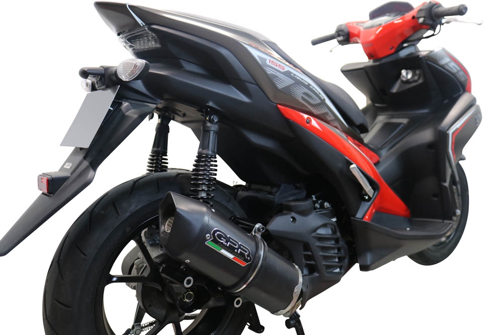 Escape compatível com Yamaha Aerox 155 2021-2022, Furore Nero, Escape racing linha completa, silencioso mais coletor com dbkiller, não homologado 