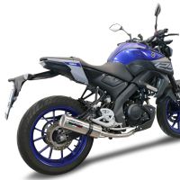 Escape compatível com Yamaha Mt 125 2021-2025, M3 Inox , Sistema homologado com catalisador linha completa, silencioso mais coletor 