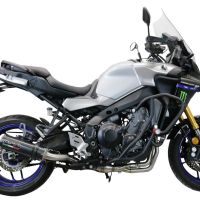 Escape compatível com Yamaha Tracer 9 2021-2024, M3 Poppy , Sistema homologado com catalisador linha completa, silencioso mais coletor 
