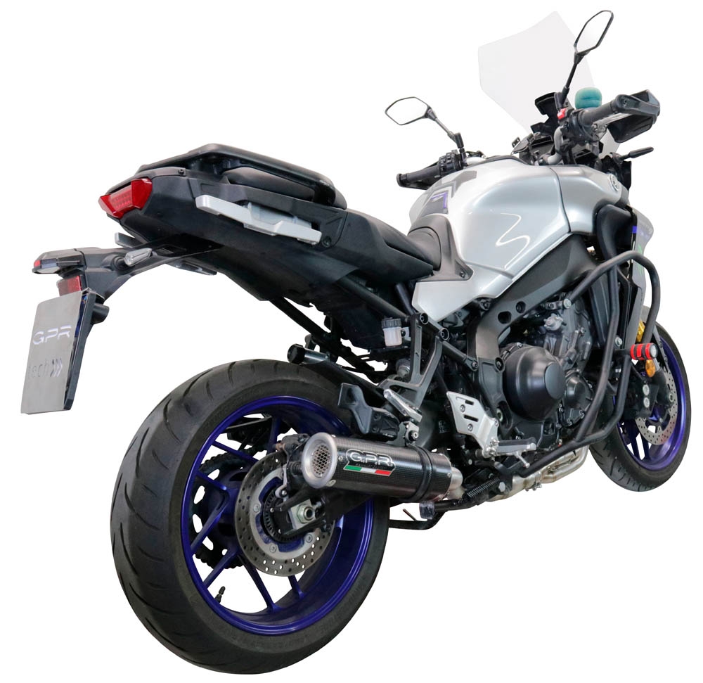 Escape compatível com Yamaha Tracer 9 2021-2024, M3 Poppy , Sistema homologado com catalisador linha completa, silencioso mais coletor 