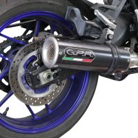 Escape compatível com Yamaha Tracer 9 2021-2024, M3 Poppy , Sistema homologado com catalisador linha completa, silencioso mais coletor 