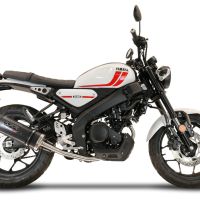 GPR escape compatível com  Yamaha XSR 125 2021-2025, Furore Evo4 Poppy, Sistema homologado com catalisador linha completa, silencioso mais coletor 