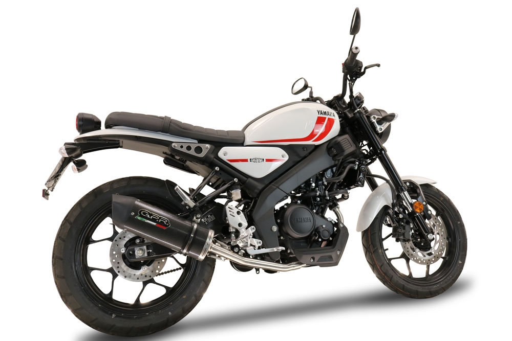 GPR escape compatível com  Yamaha XSR 125 2021-2025, Furore Evo4 Poppy, Sistema homologado com catalisador linha completa, silencioso mais coletor 