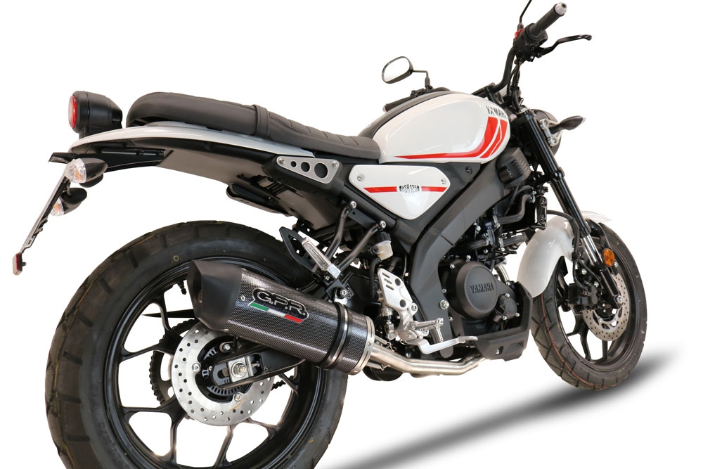 GPR escape compatível com  Yamaha XSR 125 2021-2025, Furore Evo4 Poppy, Sistema homologado com catalisador linha completa, silencioso mais coletor 