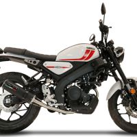 Escape compatível com Yamaha XSR 125 2021-2025, M3 Black Titanium, Sistema homologado com catalisador linha completa, silencioso mais coletor 