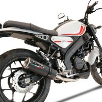 Escape compatível com Yamaha XSR 125 2021-2025, M3 Black Titanium, Sistema homologado com catalisador linha completa, silencioso mais coletor 