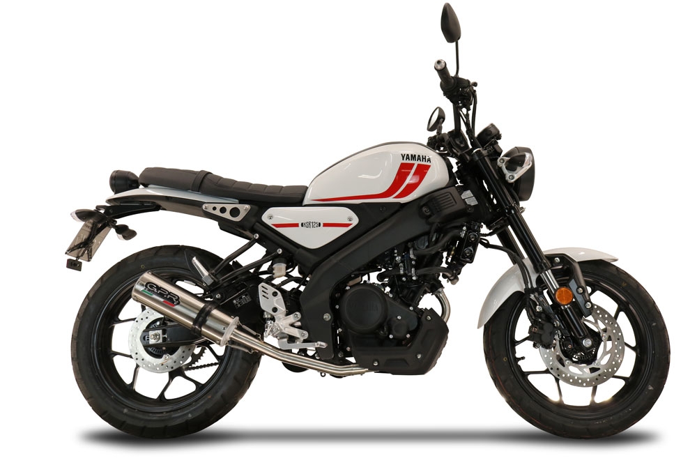 Escape compatível com Yamaha XSR 125 2021-2025, M3 Inox , Sistema homologado com catalisador linha completa, silencioso mais coletor 