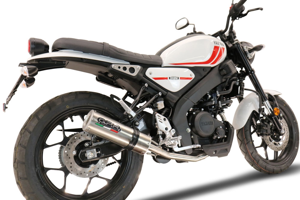 Escape compatível com Yamaha XSR 125 2021-2025, M3 Inox , Sistema homologado com catalisador linha completa, silencioso mais coletor 