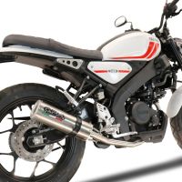 Escape compatível com Yamaha XSR 125 2021-2025, M3 Inox , Sistema homologado com catalisador linha completa, silencioso mais coletor 