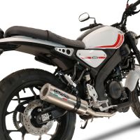 Escape compatível com Yamaha XSR 125 2021-2025, M3 Inox , Sistema homologado com catalisador linha completa, silencioso mais coletor 