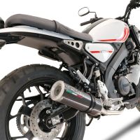 Escape compatível com Yamaha XSR 125 2021-2025, M3 Poppy , Sistema homologado com catalisador linha completa, silencioso mais coletor 