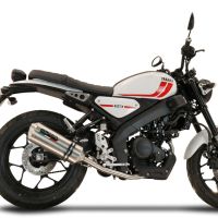 Escape compatível com Yamaha XSR 125 2021-2025, Satinox , Sistema homologado com catalisador linha completa, silencioso mais coletor 