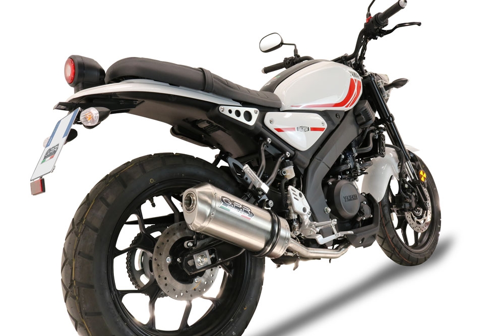 Escape compatível com Yamaha XSR 125 2021-2025, Satinox , Sistema homologado com catalisador linha completa, silencioso mais coletor 