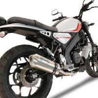 Escape compatível com Yamaha XSR 125 2021-2025, Satinox , Sistema homologado com catalisador linha completa, silencioso mais coletor 