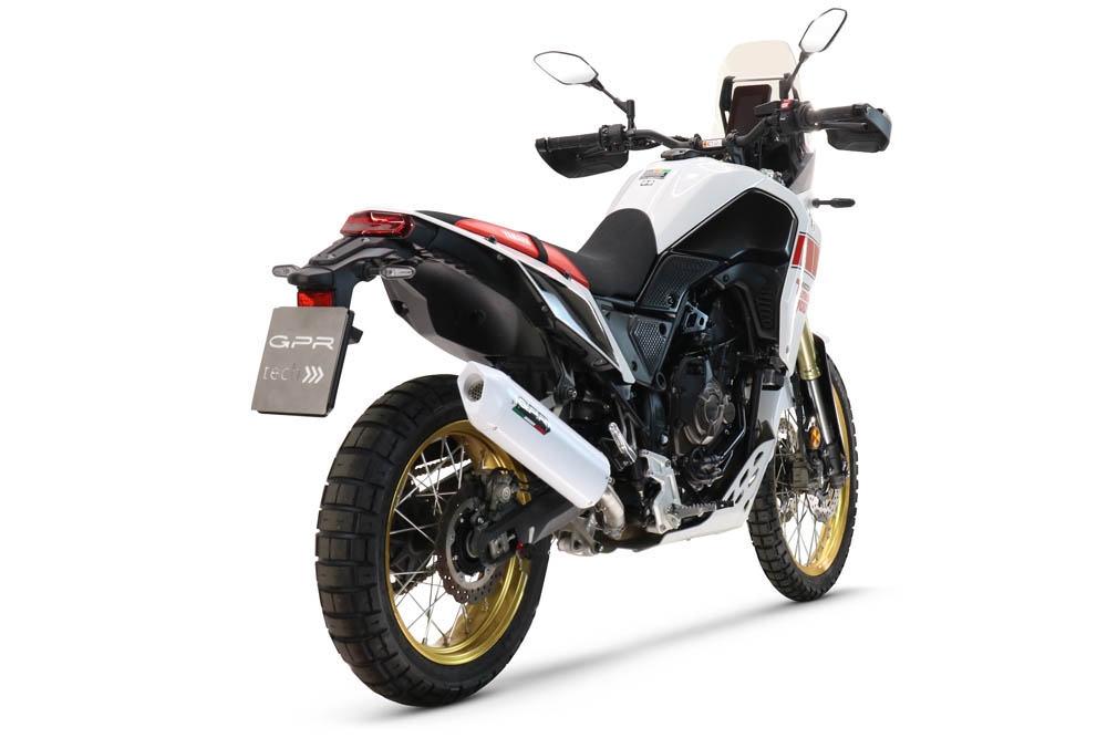 Escape compatível com Yamaha Tenere 700 2019-2020, Albus Evo4, Escape legal, homologado, silenciador com db killer removível e tubo de ligação específico 