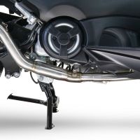 Escape compatível com Yamaha T-Max 560 2020-2021, Dual Inox, Sistema homologado com catalisador linha completa, silencioso mais coletor 