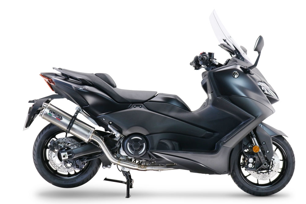 Escape compatível com Yamaha T-Max 560 2020-2021, Dual Inox, Sistema homologado com catalisador linha completa, silencioso mais coletor 