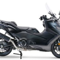 Escape compatível com Yamaha T-Max 560 2022-2024, Furore Evo4 Nero, Sistema homologado com catalisador linha completa, silencioso mais coletor 