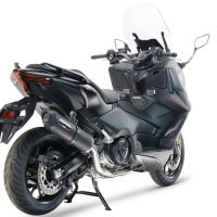 Escape compatível com Yamaha T-Max 560 2022-2024, Furore Evo4 Nero, Sistema homologado com catalisador linha completa, silencioso mais coletor 