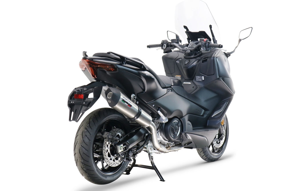 GPR escape compatível com  Yamaha T-Max 560 2022-2024, New Grand Prix Evo Titanium, Sistema homologado com catalisador linha completa, silencioso mais coletor 