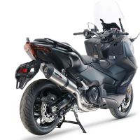 GPR escape compatível com  Yamaha T-Max 560 2022-2024, New Grand Prix Evo Titanium, Sistema homologado com catalisador linha completa, silencioso mais coletor 
