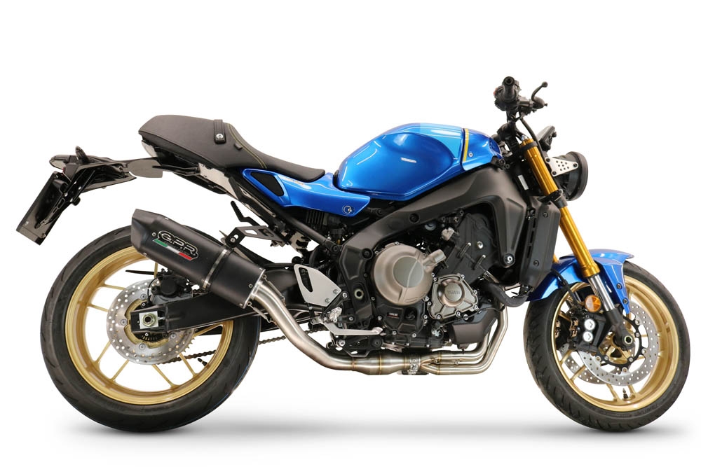 Escape compatível com Yamaha XSR900 2022-2024, Furore Evo4 Nero, Sistema homologado com catalisador linha completa, silencioso mais coletor 