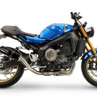 Escape compatível com Yamaha XSR900 2022-2024, M3 Black Titanium, Sistema homologado com catalisador linha completa, silencioso mais coletor 