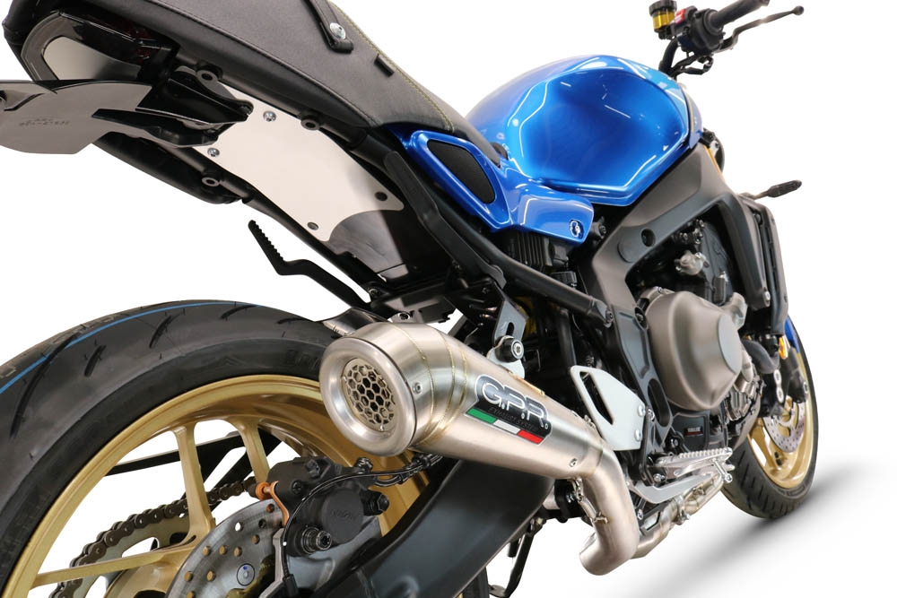 Escape compatível com Yamaha XSR900 2022-2024, Powercone Evo, Sistema homologado com catalisador linha completa, silencioso mais coletor 