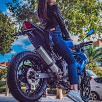 Escape compatível com Kawasaki Z 125 2021-2024, M3 Inox , Escape legal, homologado, silenciador com db killer removível e tubo de ligação específico 
