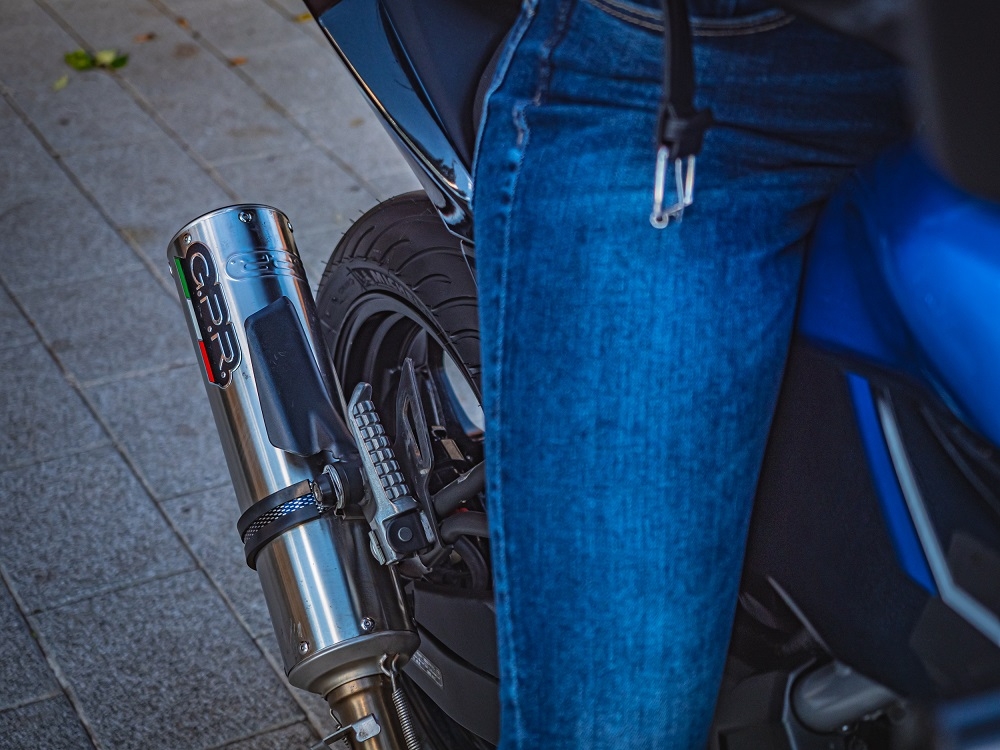 Escape compatível com Kawasaki Z 125 2021-2024, M3 Inox , Escape legal, homologado, silenciador com db killer removível e tubo de ligação específico 