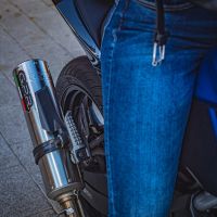Escape compatível com Kawasaki Z 125 2021-2024, M3 Inox , Escape legal, homologado, silenciador com db killer removível e tubo de ligação específico 