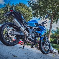 Escape compatível com Kawasaki Z 125 2021-2024, M3 Inox , Escape legal, homologado, silenciador com db killer removível e tubo de ligação específico 