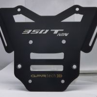 Top case em alumínio, cor preta com placa específica incluída Top case maletas GPR TECH compatível com Zontes 350 T1 ADV 2022/2024 e5