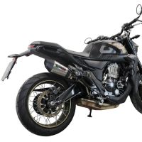 GPR escape compatível com  Zontes 350 T1 ADV 2022-2024, New Grand Prix Evo Titanium, Escape legal, homologado, silenciador com db killer removível e tubo de ligação específico 