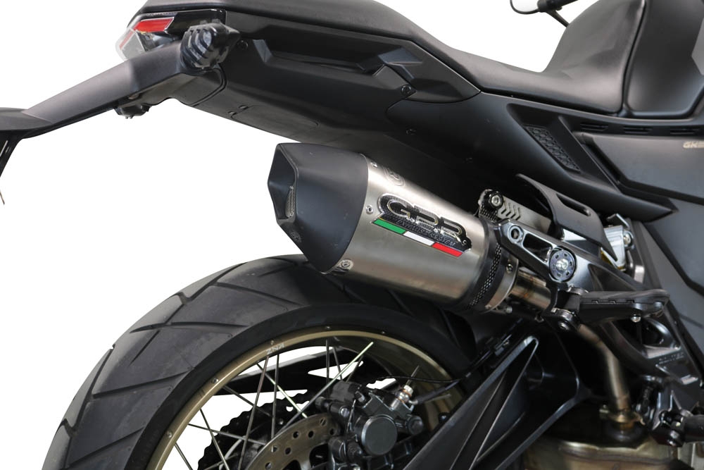 GPR escape compatível com  Zontes 350 T1 ADV 2022-2024, New Grand Prix Evo Titanium, Escape legal, homologado, silenciador com db killer removível e tubo de ligação específico 