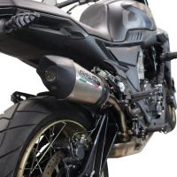 GPR escape compatível com  Zontes 350 T1 ADV 2022-2024, New Grand Prix Evo Titanium, Escape legal, homologado, silenciador com db killer removível e tubo de ligação específico 
