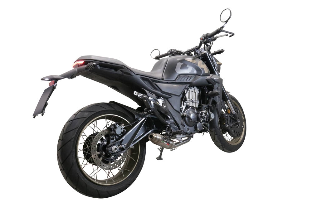 Escape compatível com Zontes 350 X1 2022-2024, Deeptone Inox, Escape racing linha completa, silencioso mais coletor com dbkiller, não homologado 