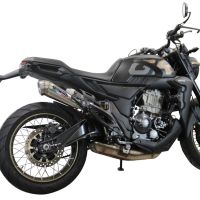 Escape compatível com Zontes 350 X1 2022-2024, Powercone Evo, Escape legal, homologado, silenciador com db killer removível e tubo de ligação específico 
