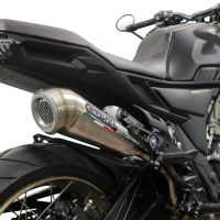Escape compatível com Zontes 350 X1 2022-2024, Powercone Evo, Escape legal, homologado, silenciador com db killer removível e tubo de ligação específico 
