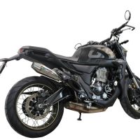 Escape compatível com Zontes 350 R1 2022-2024, Ultracone, Escape legal, homologado, silenciador com db killer removível e tubo de ligação específico 