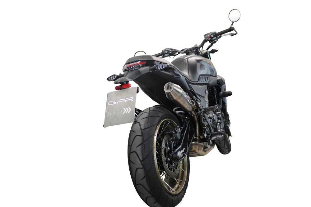 Escape compatível com Zontes 350 R1 2022-2024, Ultracone, Escape legal, homologado, silenciador com db killer removível e tubo de ligação específico 