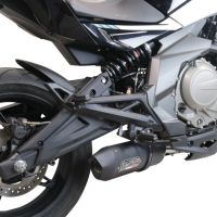 Escape compatível com Cf Moto 650 Nk 2021-2024, Furore Nero, Escapamento Racing, silenciador com conexão específica e db killer removível 