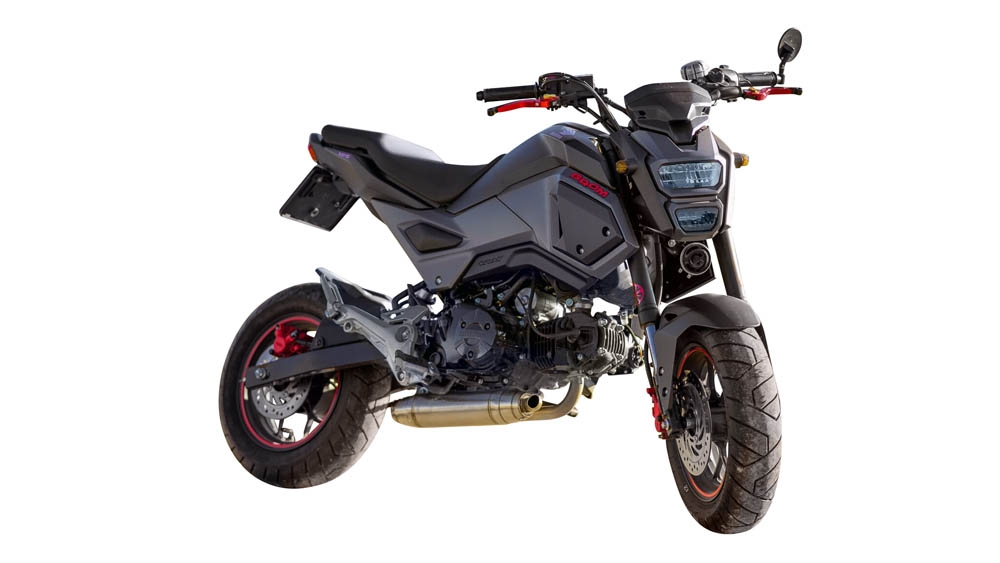 Escape compatível com Honda Msx - Grom 125 2013-2017, Deeptone Inox, Escape Racing, linha completa, fornecido com coletor específico, artigo sem homologação 