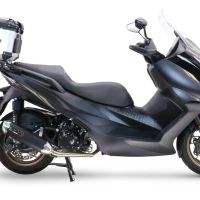 Top case em alumínio, com porta-bagagens específico em alumínio cor preto com placa específica incluída Top case maletas GPR TECH compatível com Zontes E 350 2023/2024